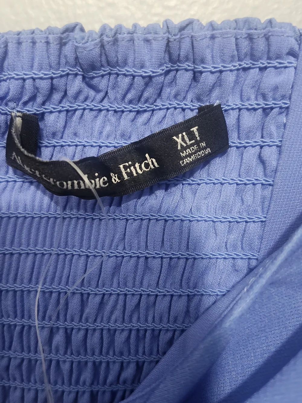 Abercrombie & Fitch Blue to Teal Ombre Floral Maxi Dress Size XL Tall Flaw